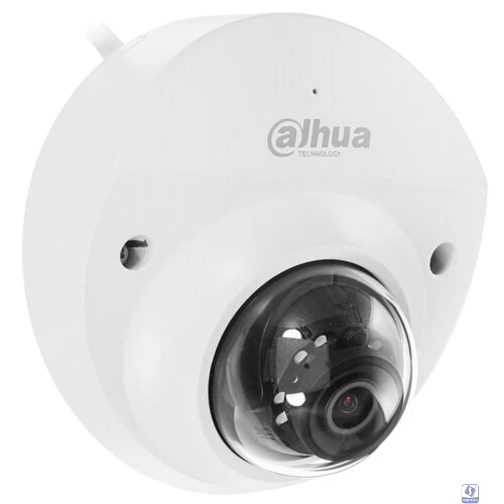 DAHUA DH-IPC-HDBW3241FP-AS-0360B-S2 Уличная мини-купольная IP-видеокамера 2Мп, 1/2.8” CMOS, объектив 3.6мм, видеоаналитика, микрофон, ИК 30м, IP67, IK10, металл