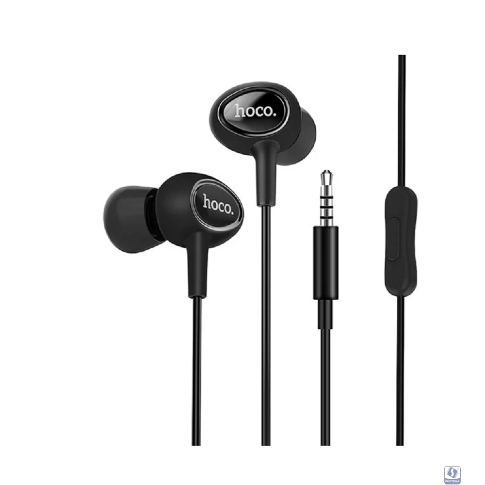 HOCO Проводные наушники-вставки с микрофоном Hoco M3 Black