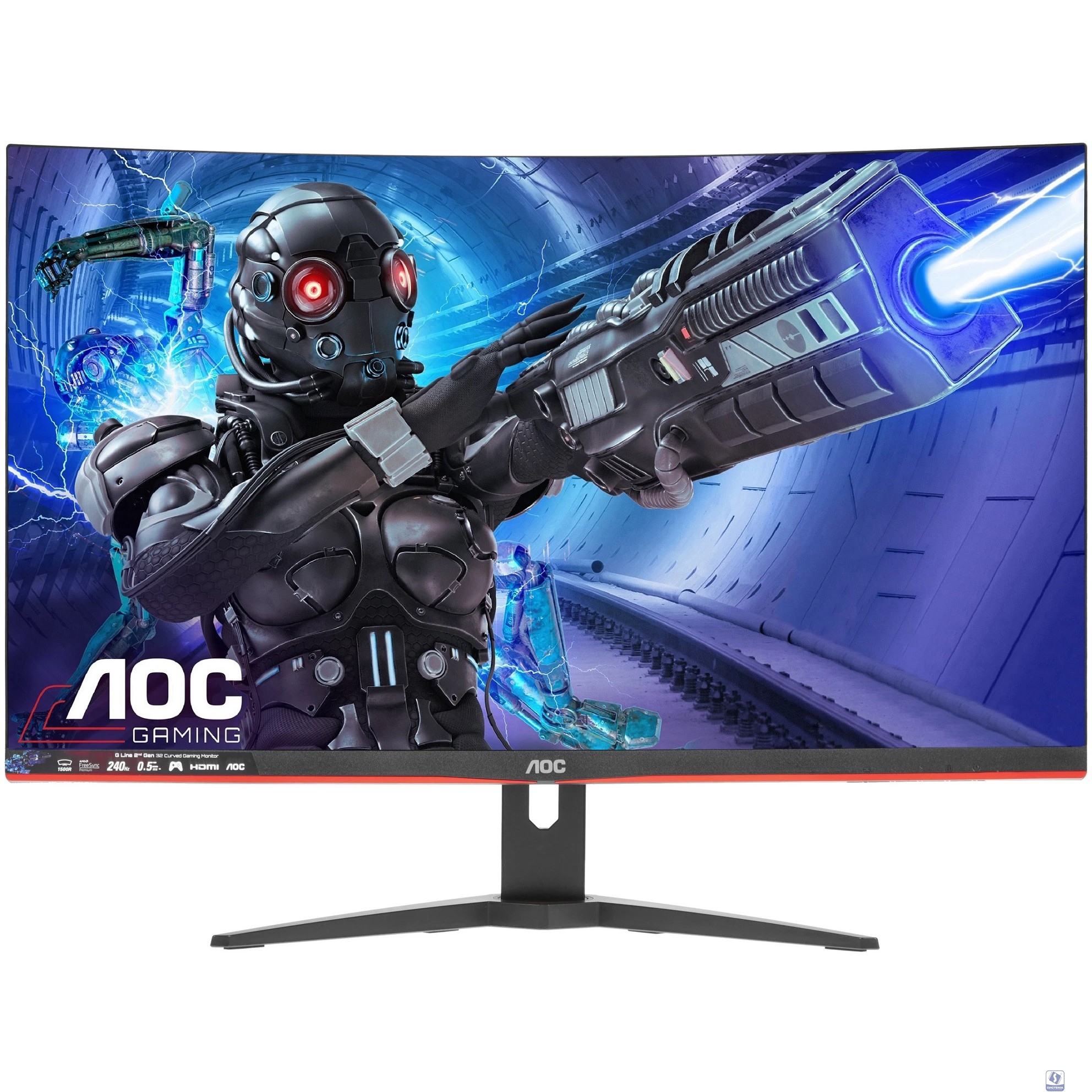 LCD AOC 31.5" C32G2ZE/BK Black/Red 