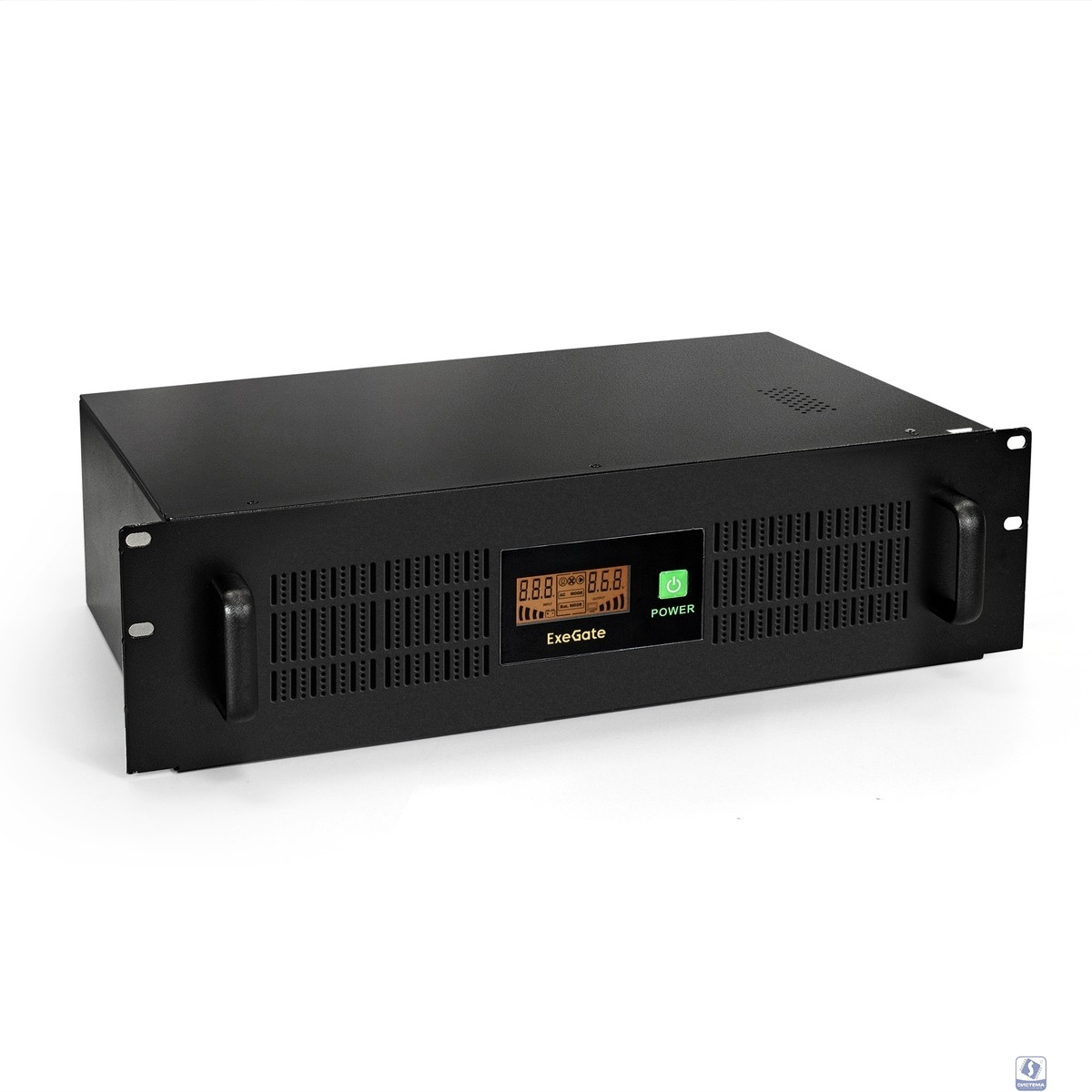 Exegate EP270874RUS ИБП Exegate Power RM Smart UNL-1500 LCD <1500VA, Black, 2U, 3 евророзетки, USB>