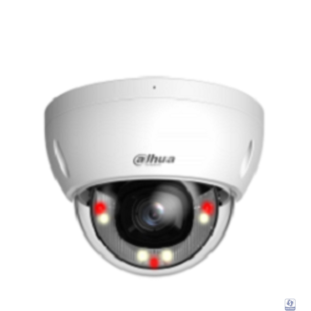 DAHUA DH-IPC-HDBW2849EP-S-IL-0360B Уличная купольная IP-видеокамера SmartDualLight 8Мп, 1/2.7” CMOS, объектив 3.6мм, видеоаналитика, микрофон, ИК 30м, LED 30м, P67, IK10, металл