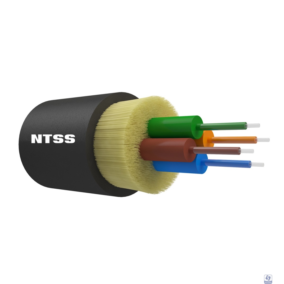 NTSS Оптический кабель IN/OUT, OM3, 50/125, 4 волокна, LSZH, черный NTSS-FO-D-IN/OUT-503-4-LSZH