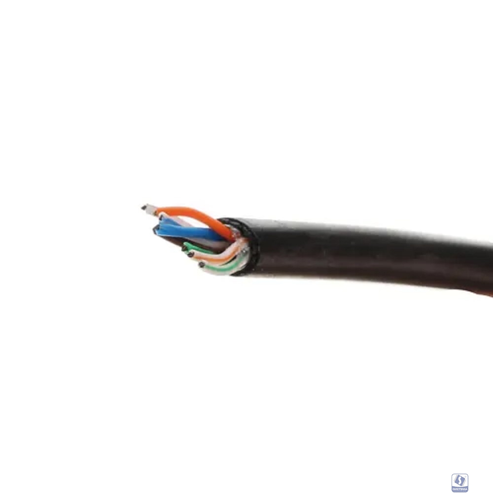 Rexant (01-0045) Кабель витая пара U/UTP, CAT 5e, PE, 4PR, 24AWG, OUTDOOR, SOLID, черный, 305м