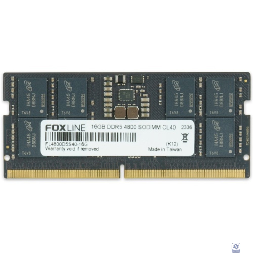Память оперативная/ Foxline SODIMM 16GB 4800 DDR5 CL 40 FL4800D5S40-16G