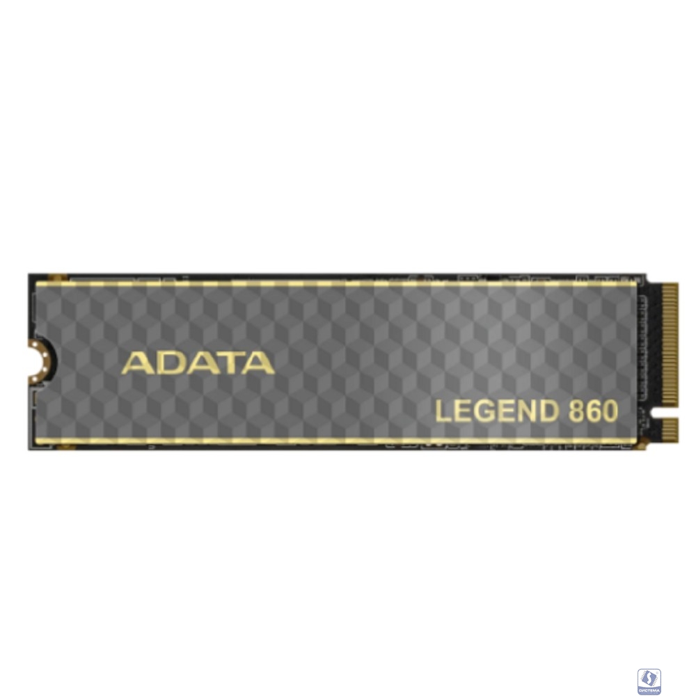 A-DATA SSD 500GB LEGEND 860 SLEG-860-500GCS PCI-E 4.0 x4, up to 5000/3000Mbs, 3D NAND, 160TBW, NVMe 1.4, 22x80mm, радиатор