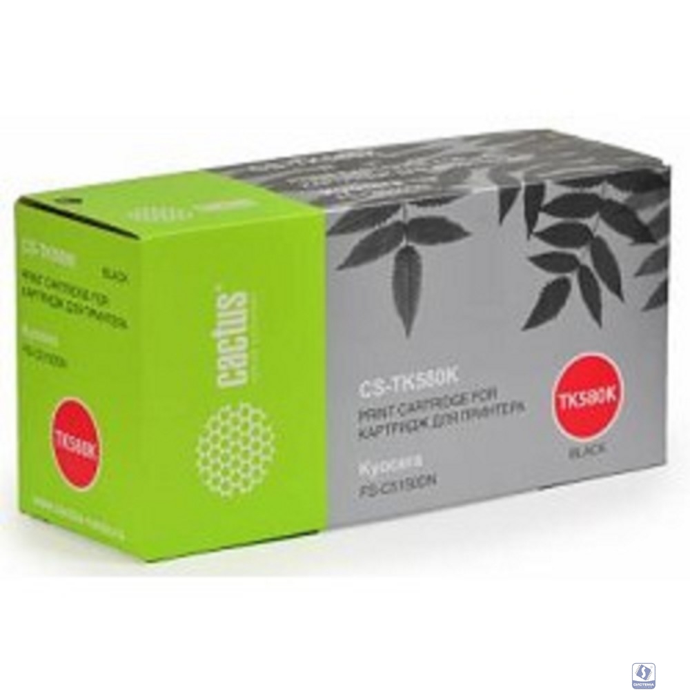 CACTUS TK-580K Тонер Картридж CS-TK580K черный для Kyocera FS-C5150DN (3500стр.)