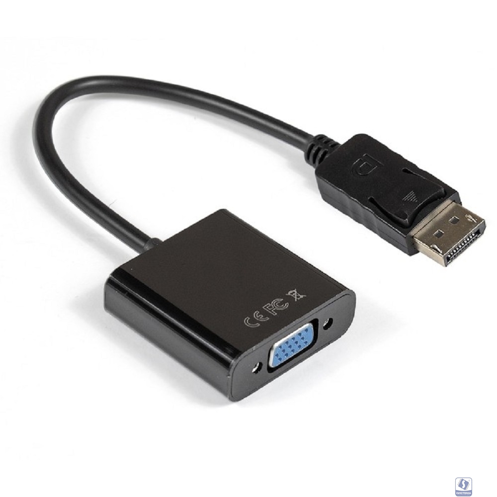 Exegate EX284910RUS Кабель-переходник DisplayPort-VGA ExeGate EX-DPM-VGAF-0.15 (20M/15F, 0,15м)