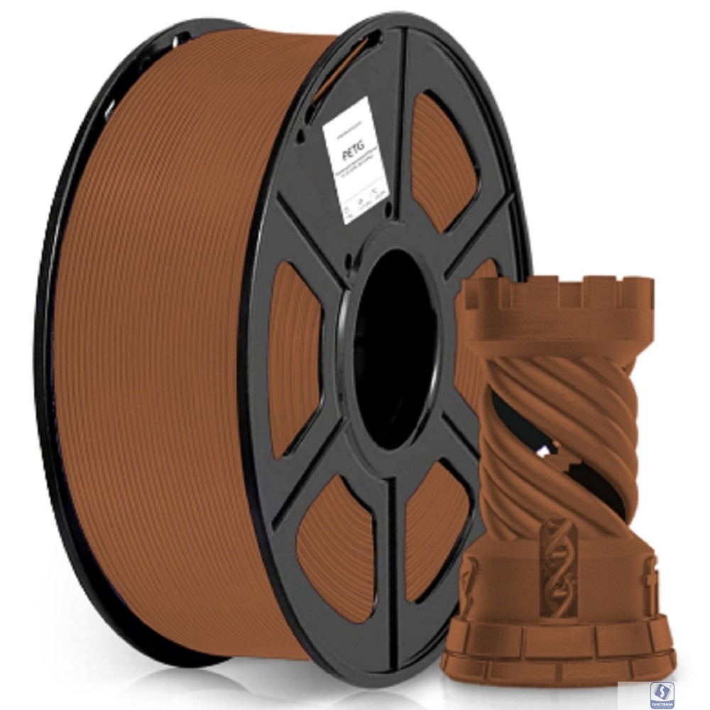 Пластик для принтера 3D Cactus CS-3D-PETG-1KG-COFFEE PETG d1.75мм 1кг L316м 1цв.