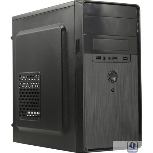 Exegate EX286425RUS Корпус Minitower ExeGate BA-309-400W-8 (mATX, БП AA400 с вент. 8см, 2*USB, HD аудио, черный)