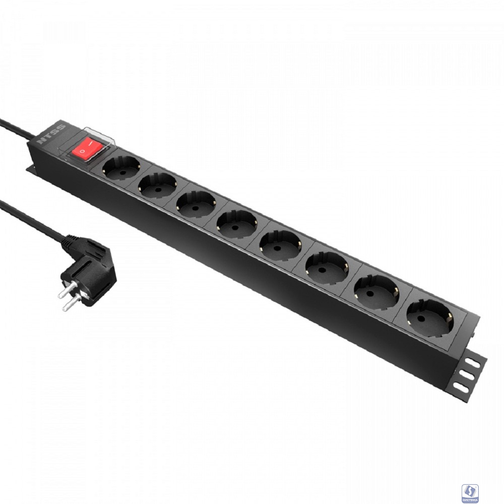 NTSS Блок распределения питания гор.размещ. 8xSchuko базовые 16A Schuko 1.8м NTSS-PDU-DA2034