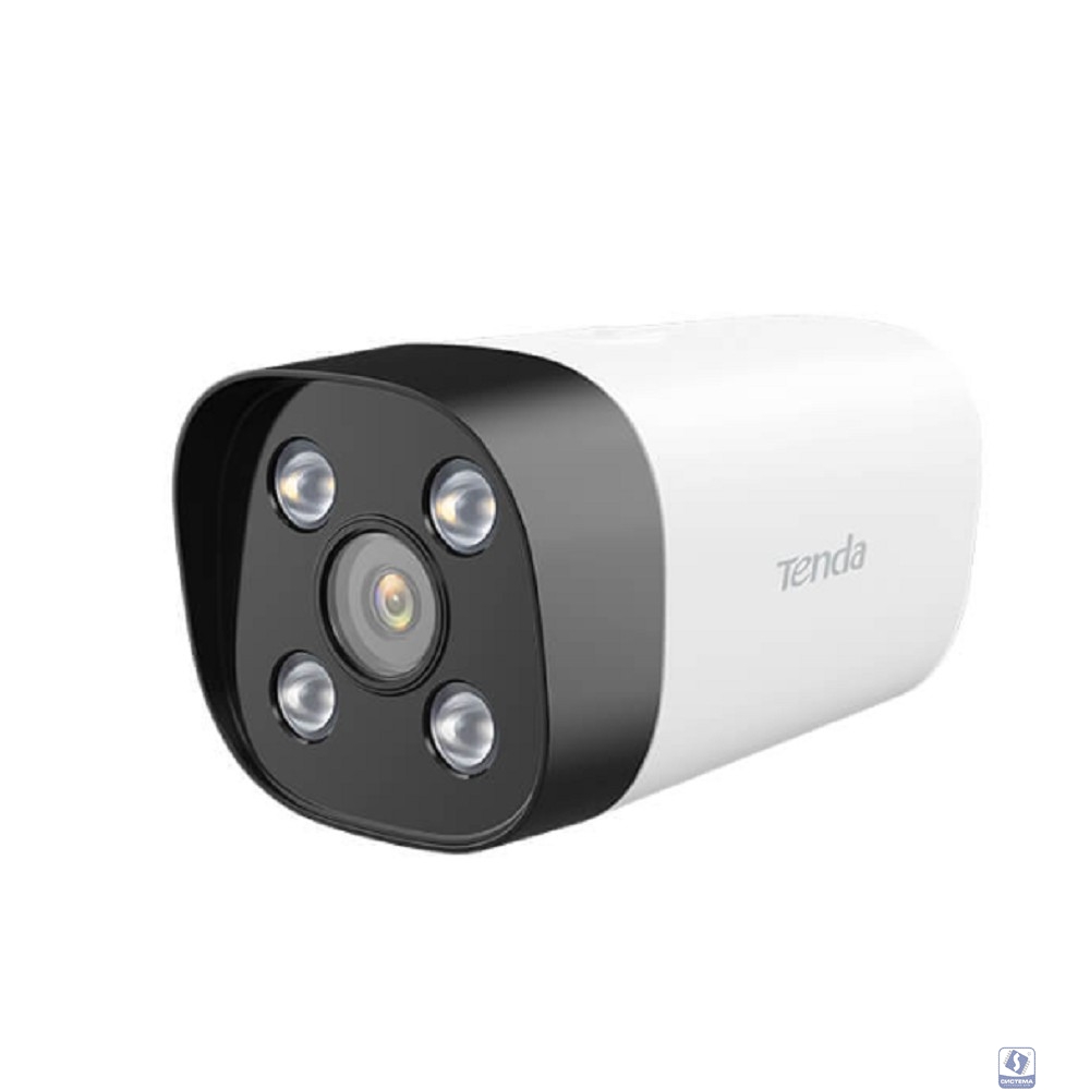 TENDA IT7-PCS Уличная цилиндрическая полноцветная  PoE видеокамера 4MP UHD, объектив 4мм, ИК ночного видения 30м, IP67