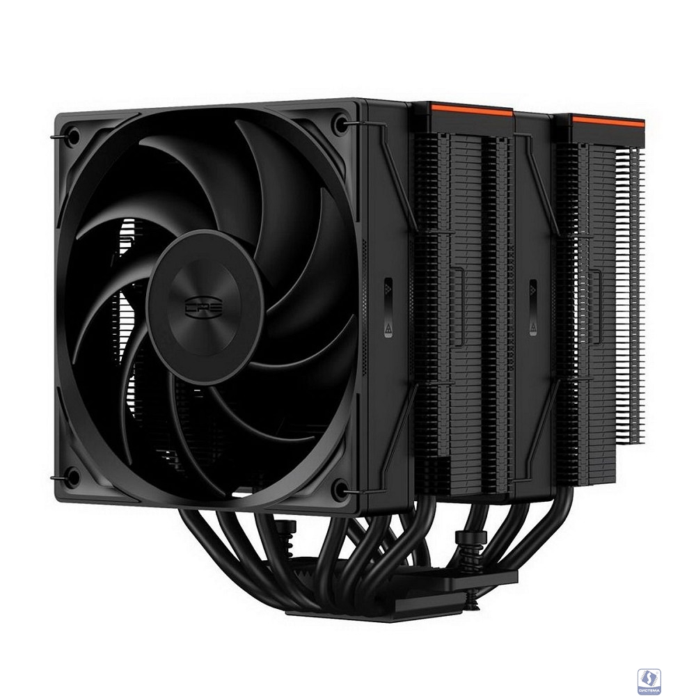 Кулер для процессора/ PCCooler RZ620 BK (260W, 4-pin PWM, 157.5mm, Al/Cu, 6x6mm, 1x120mm, 86.73CFM, 32dBA, 2200RPM, S: 1851/1700/1200/115X, AM5/AM4, black)