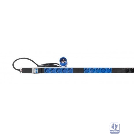 REM Верт блок розеток, мониторинг, измерение, 1 фаза 32A, авт, 20S, 1420 мм, вх IEC 309, шнур 3м R-MC1-32-20S-A-MI-1420-3-2P