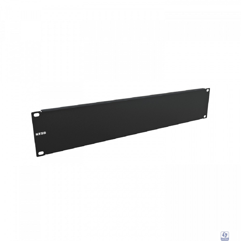 NTSS Панель 2U заглушка NTSS, крепление 19 2U, черный RAL 9005 NTSS-FUB-2U-BL