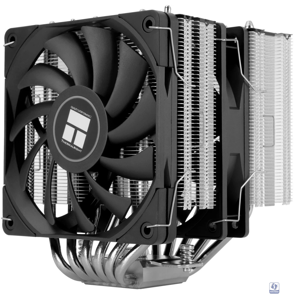 Thermalright Кулер Royal Knight 120 LGA115X/1200/1700/1851/2011/2066 (2x120mm PWM Fan, медное основание, 6 тепл. трубок 6мм) / TRRK120