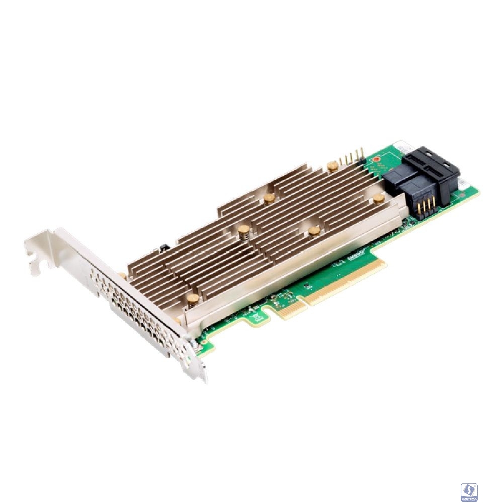 RAID-контроллер Broadcom 9460-8I SGL (05-50011-02 / 03-50011-02011)  PCIe 3.1 x8 LP, SAS/SATA/NVMe, RAID 0,1,5,6,10,50,60, 8port(2 *int SFF8643), 2GB Cache, 3508ROC (003617) 