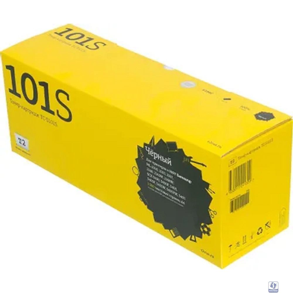 T2 MLT-D101S Картридж (TC-S101S) с чипом для Samsung ML-2160/2165/2167/2168/2165W/2168W/SCX-3400/3400F/3405/3405F/3405W/3405FW/3407/SF-760 (1500 стр.) 