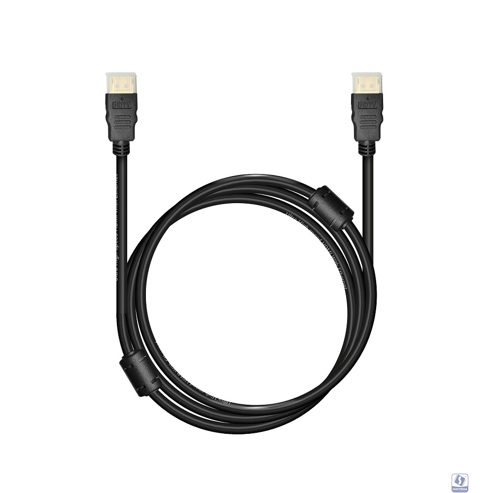 Bion Кабель HDMI v2.1, 19M/19M, 3D, 8K UHD, экран, ферритовые кольца, 1 м, черный [BXP-HDMI21-010]