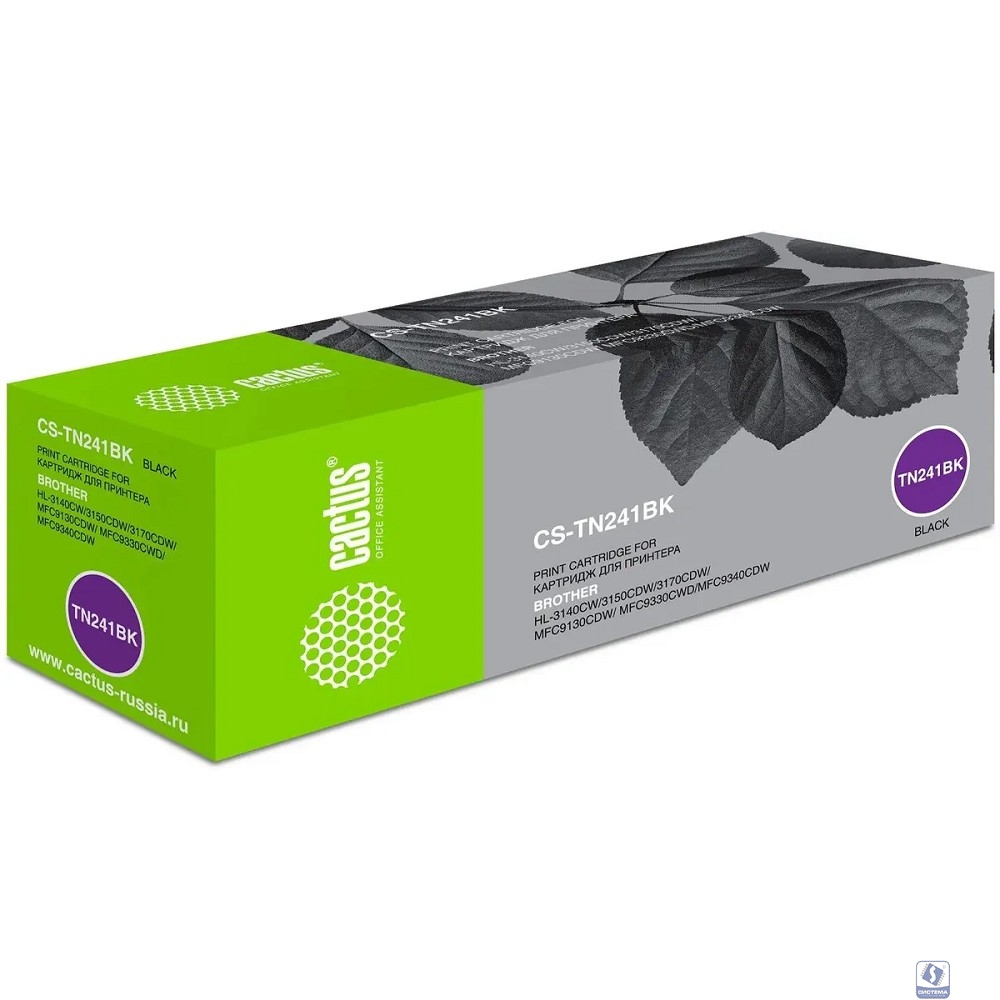 Cactus TN-241BK Тонер Картридж Cactus CS-TN241BK черный для Brother HL-3170CDW (2500стр.)