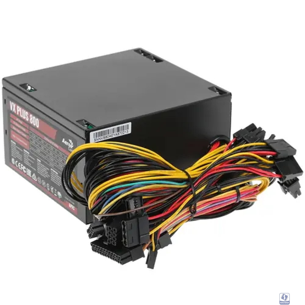 БП Aerocool VX Plus 800  <ATX12V 2.3, 20+4P, 4+4P, PCIe 6+2P x4, PATA x4, SATA x6, FDD x1>
