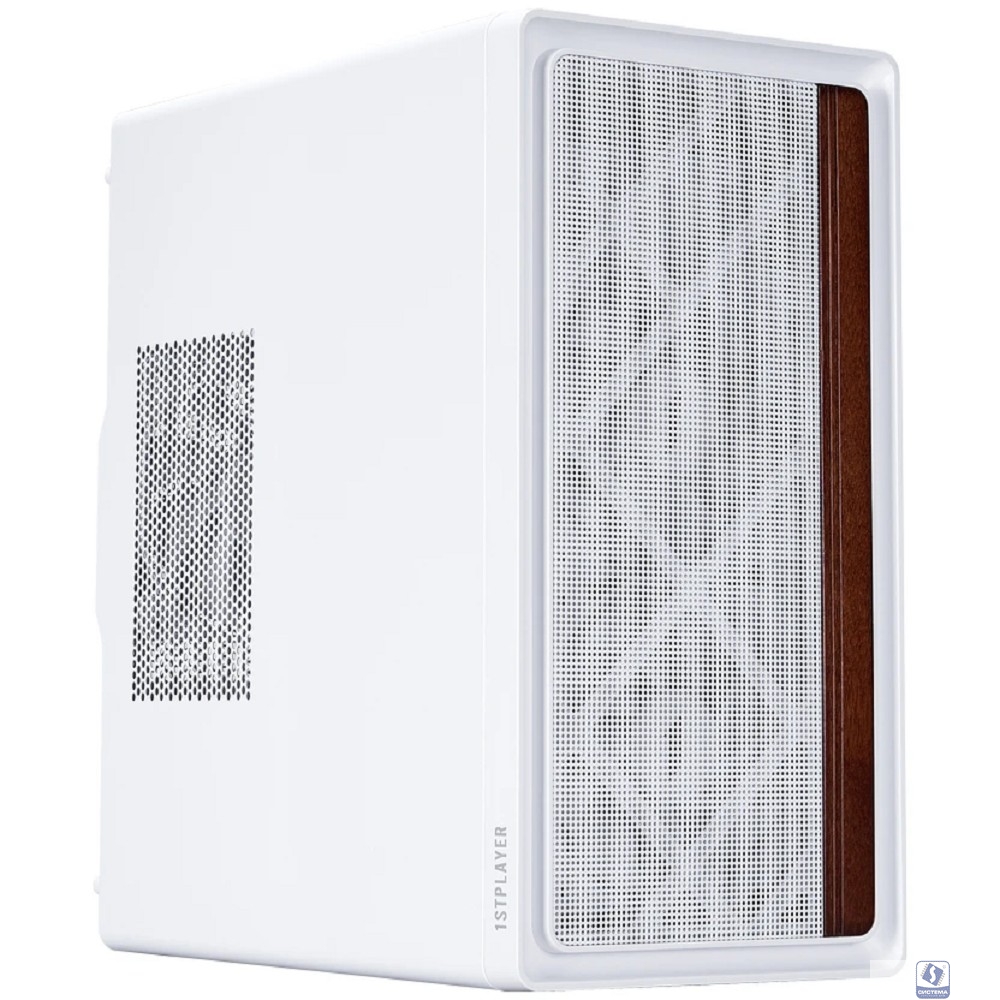 1STPLAYER Корпус WD1 White / mATX / 3x120mm fans / WD1-WH-3F-W