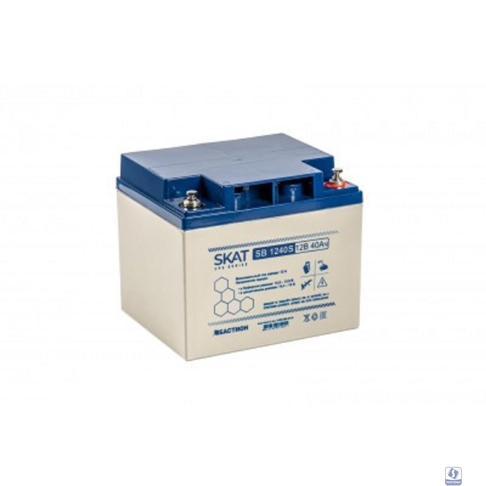 БАСТИОН SKAT SB 1240S АКБ AGM 12V 40Ач I зар.12.6А, клеммы под болт М6, гар 18 мес (8971)