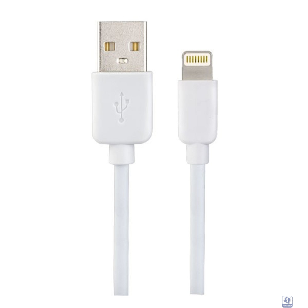 PERFEO Кабель для iPhone, USB - 8 PIN (Lightning), белый, длина 1 м., бокс (I4604) 