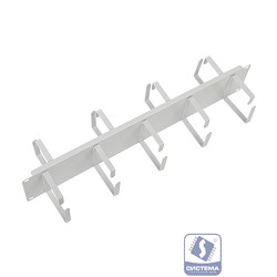 ЦМО Органайзер кабельный горизонтальный двусторонний 19" 2U, 9 колец (ГКО-2-9)