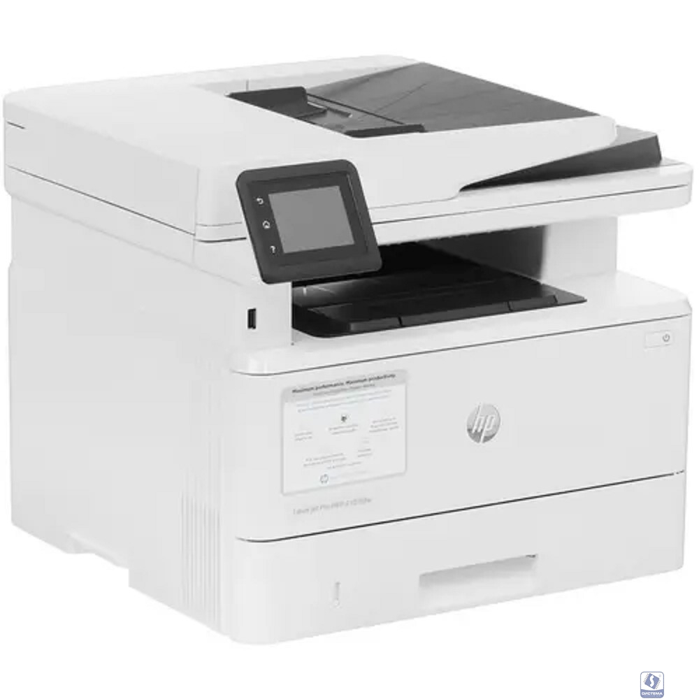 HP LaserJet Pro 4103fdw А4, МФУ, лазерное, черно-белое, 40стр/мин, 1200dpi, 1200МГц, 512Мб, 50АПД, 100+250, WiFi/Bluetooth/USB/Ethernet, 3050стр/картридж, (2Z629A#BBU) 