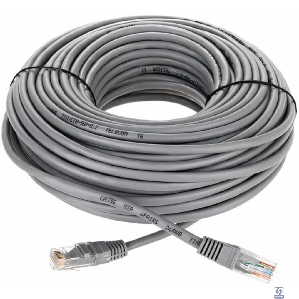 Telecom Патч-корд UTP кат.5е 30м серый [NA102--30M]