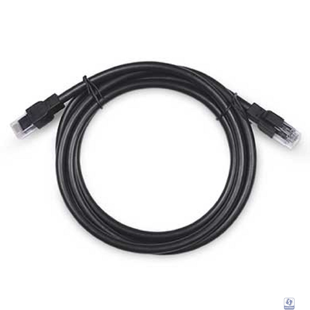 Cabeus PC-ARM-UTP-RJ45-Cat.6a-2m-PE Патч-корд U/UTP, категория 6a, 2xRJ45/8p8c, неэкранированный, армированный гофрированной стальной лентой, черный, РЕ, внешний, 2м