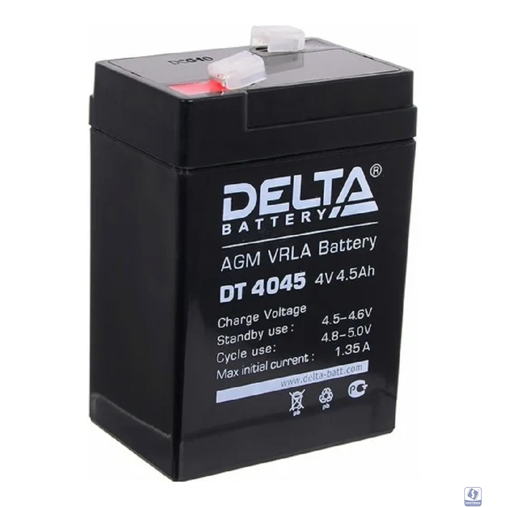 Delta DT 4045 (4,5 А\ч, 4В) свинцово- кислотный аккумулятор  
