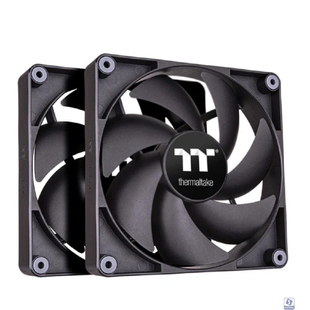 Кулер для компьютерного корпуса, Thermaltake, CT140 PC Cooling Fan, CL-F148-PL14BL-A, 140мм вентилятор, 500-1500 об.мин, 4pin PWM, 77.37 CFM, 30.5 dB(A), 140x140x25мм, Черный