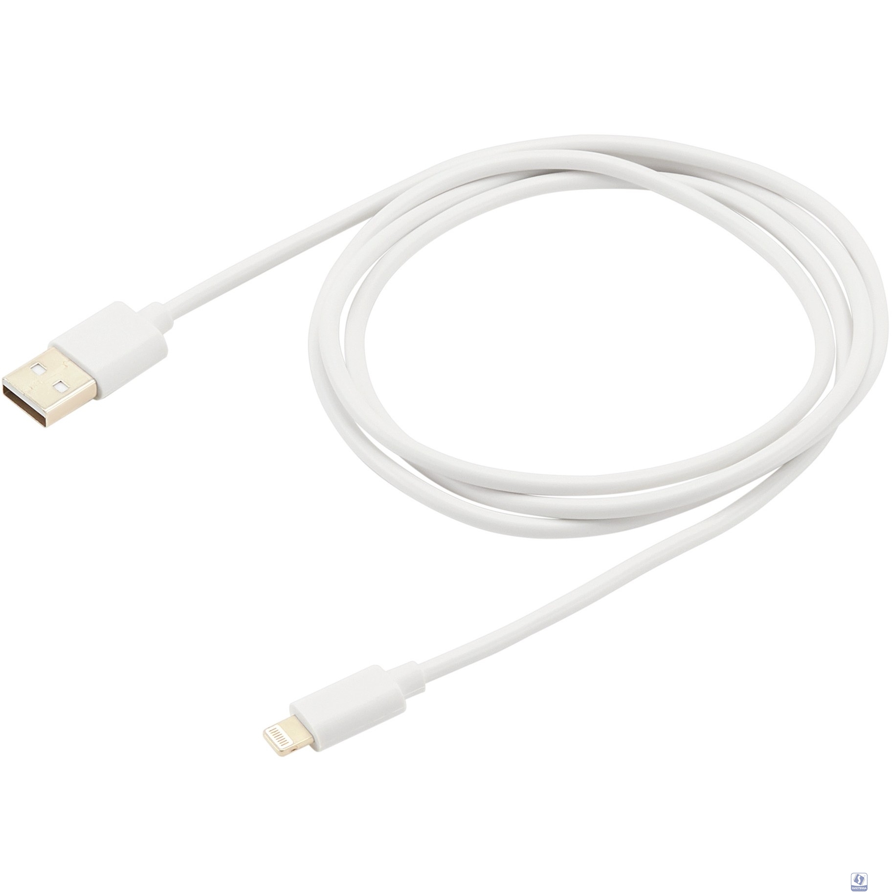 Кабель USB-A - Lightning 1.2m Buro USB-IP-1.2W2A белый