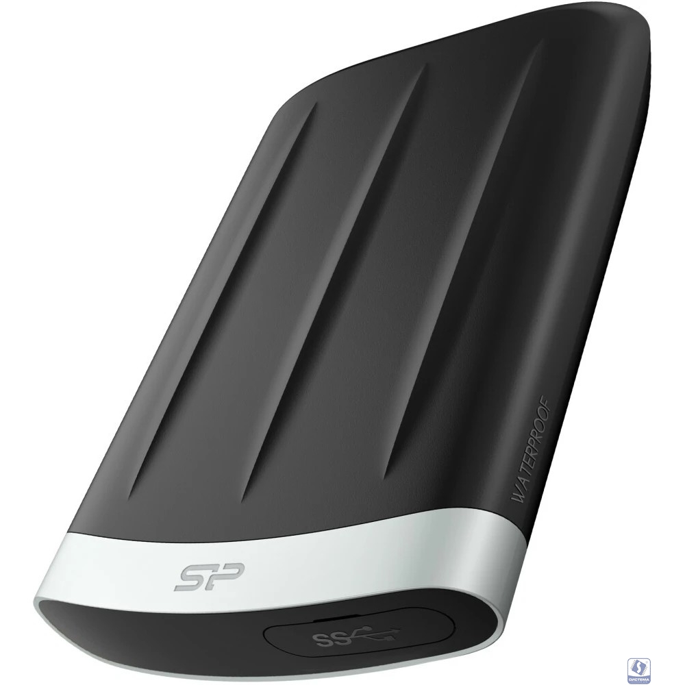 Портативный HDD Silicon Power ArmorA65B 1Tb/2.5/Черн/Сер(SP010TbPHD65BS3G)