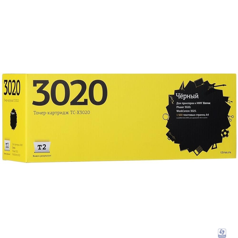T2 106R02773  Картридж (TC-X3020) для Xerox Phaser 3020/WorkCentre 3025 (1500 стр.) с чипом