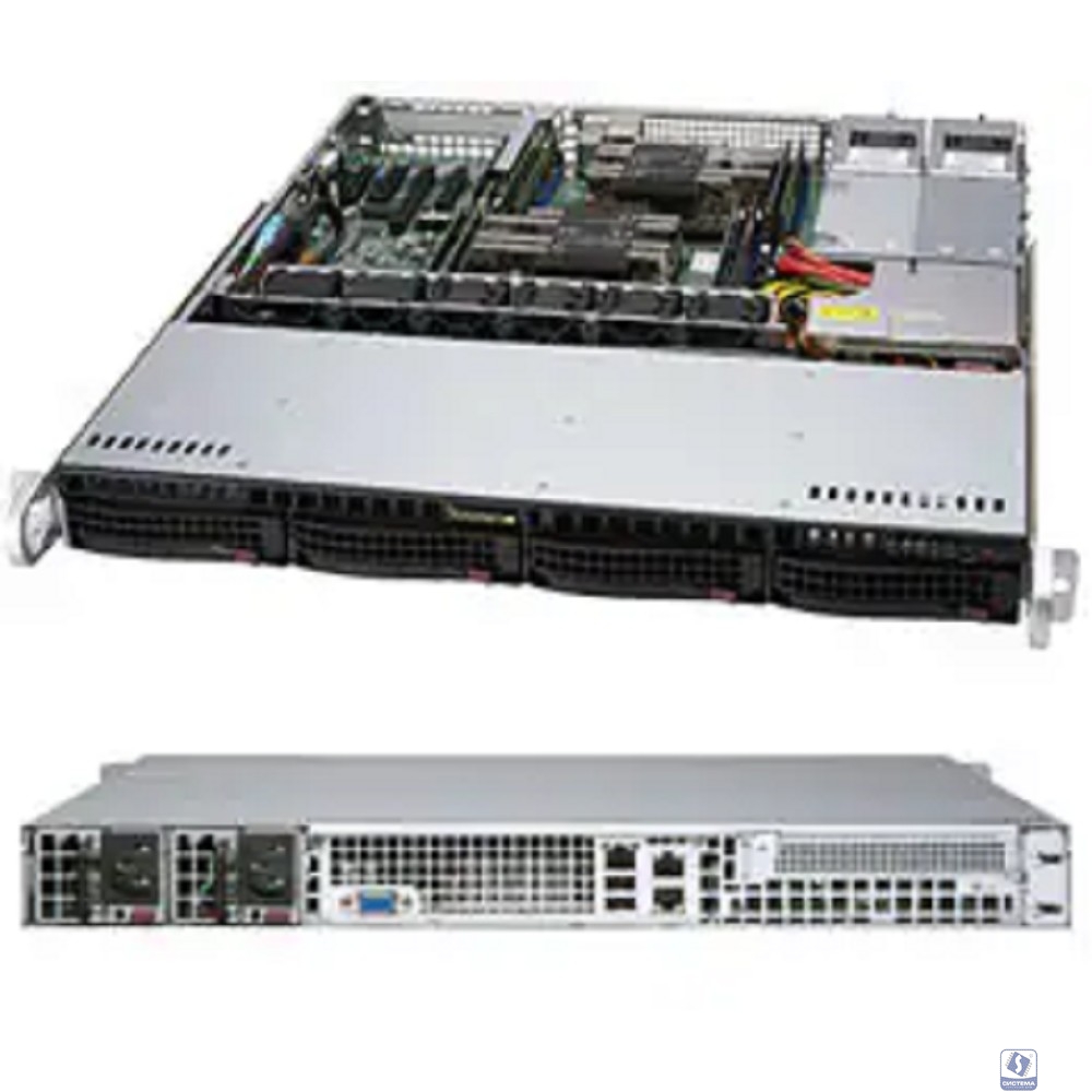 Supermicro SYS-6019P-MTR Серверная платформа 1U SATA SYS-6019P-MTR