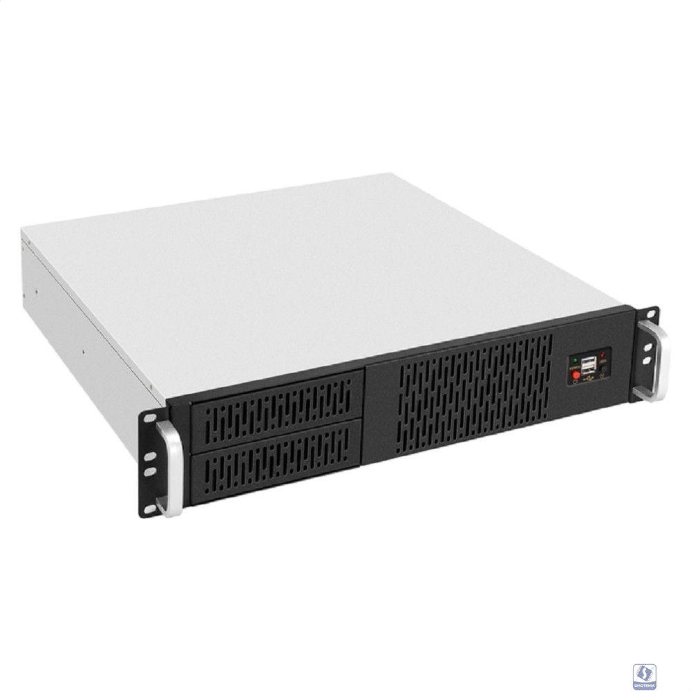 Exegate EX296160RUS Серверный корпус ExeGate Pro 2U400-02 <RM 19", высота 2U, глубина 400, без БП, USB>