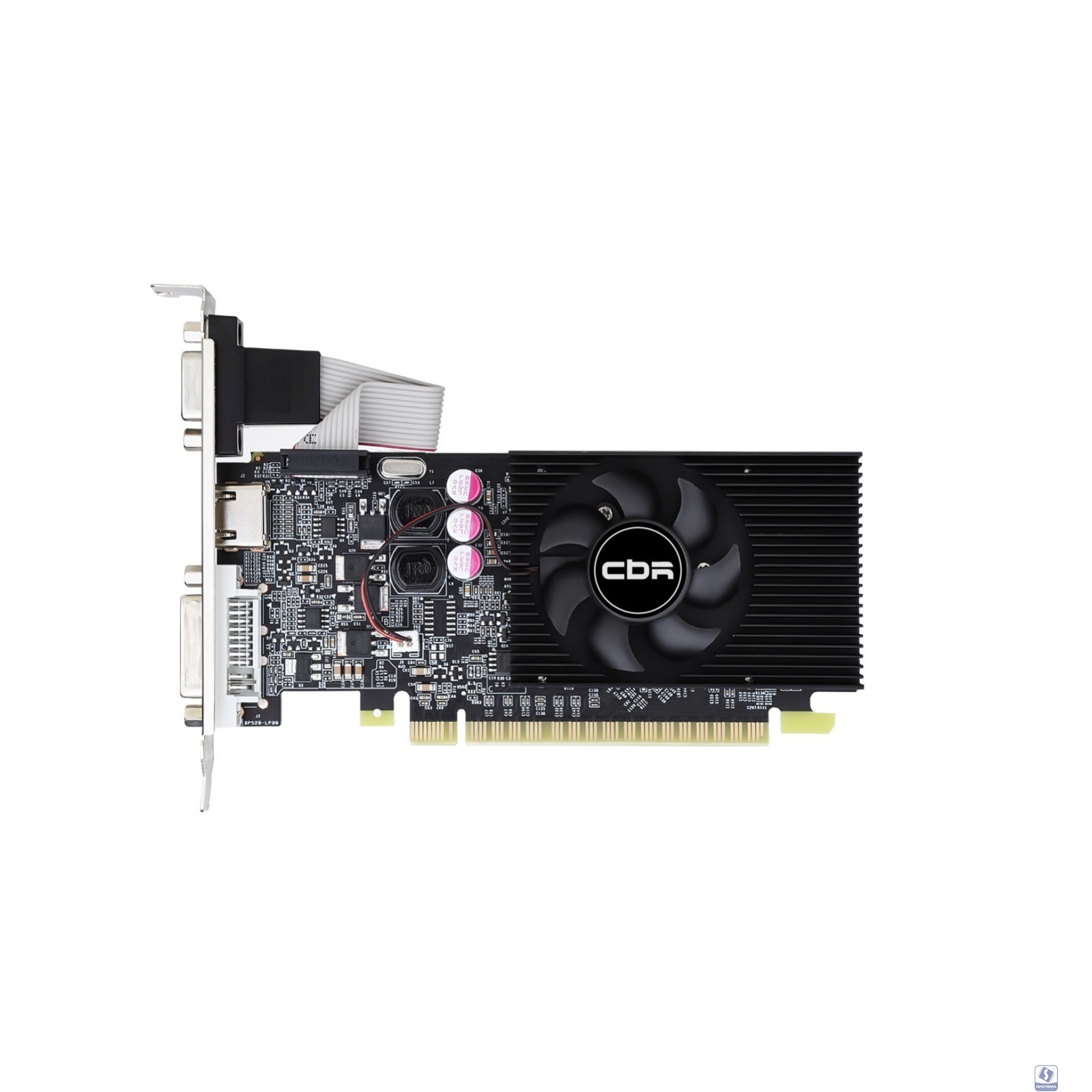 Видеокарта CBR GT610 2G, 64BIT, DDR3, 700Mhz, 29W (DVI/HDMI/CRT)[VGA-STX610-2G-RTL]