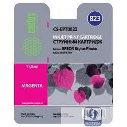 Cactus EPT0823 Картридж струйный Cactus CS-EPT0823 пурпурный для Epson Stylus Photo R270/290/RX590 (11,4ml)