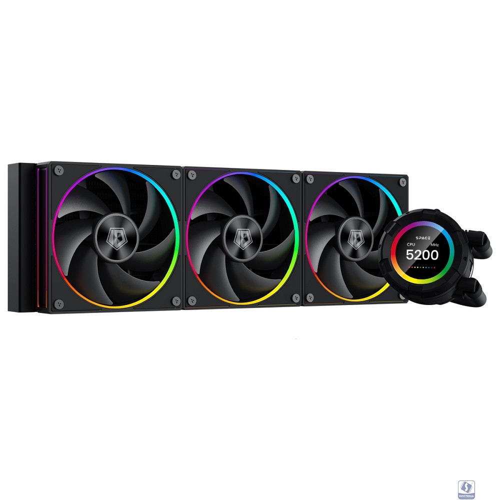 Кулер с водяным охлаждением ID-Cooling SL360 LCD SCREEN /350W /all Intel /all AMD Ret