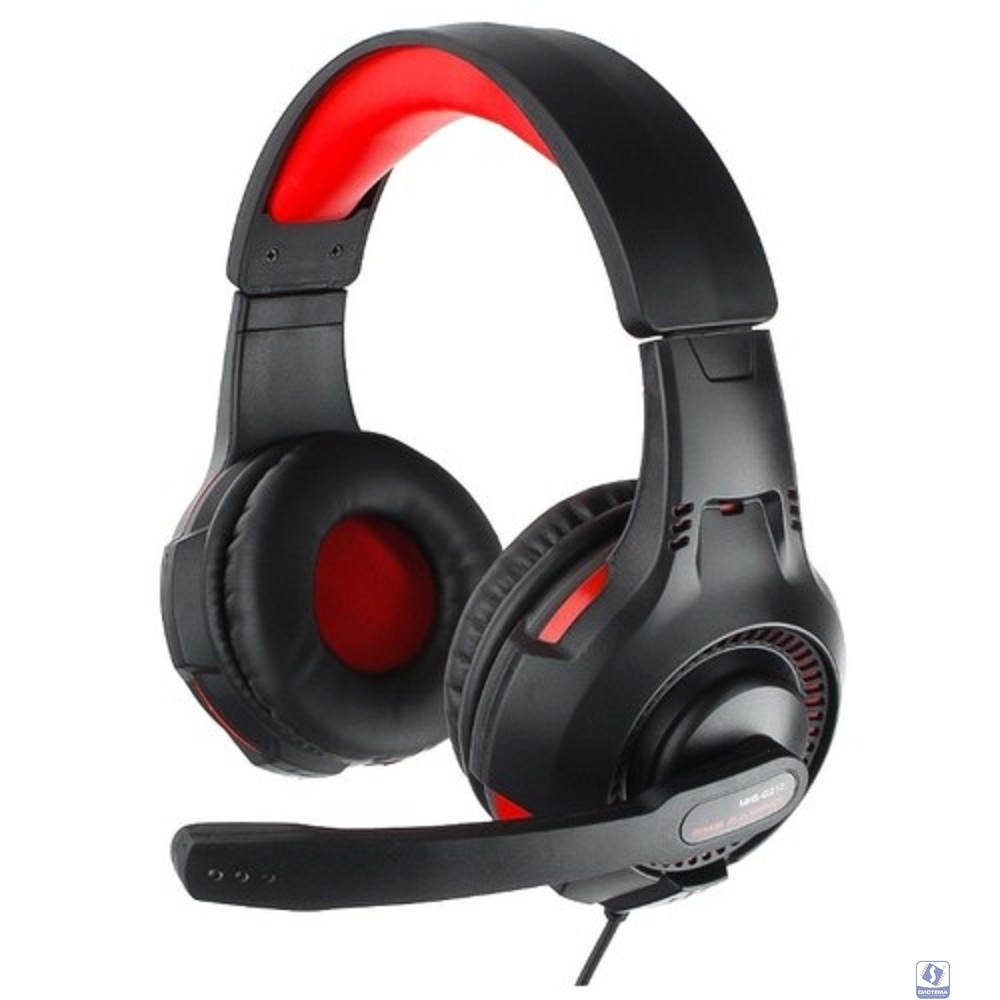 Повреждение упаковки Gembird MHS-G210, код Survarium, черн/крас, рег громкости, каб 1.8м					