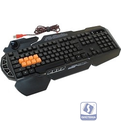 Клавиатура A-4Tech Bloody B318 Black USB Multimedia Gamer LED (подставка для запястий) [326276]