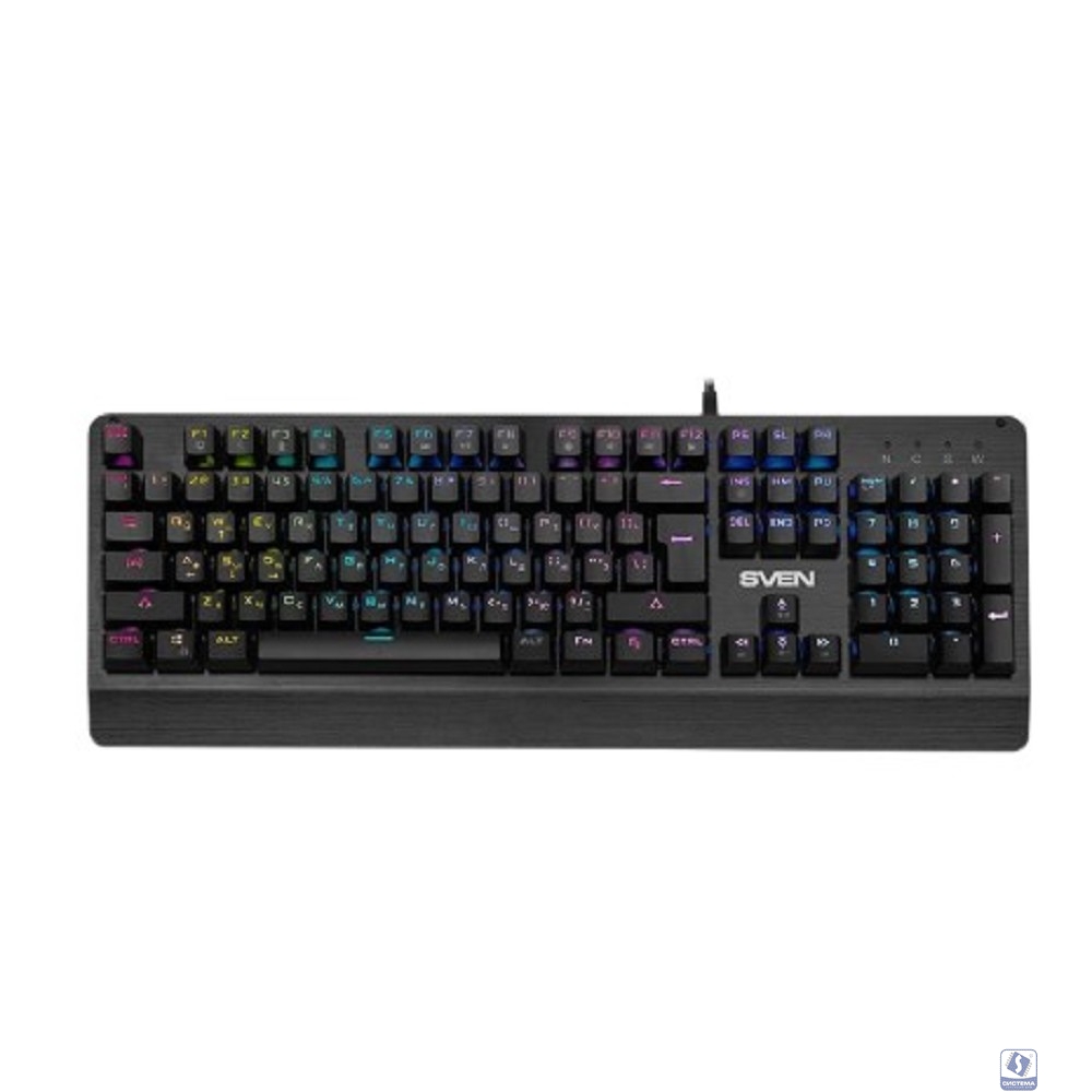 Механическая игровая клавиатура SVEN KB-G9700 (104 кл,+12Fn,RED switch, RGB, мет, корпус)