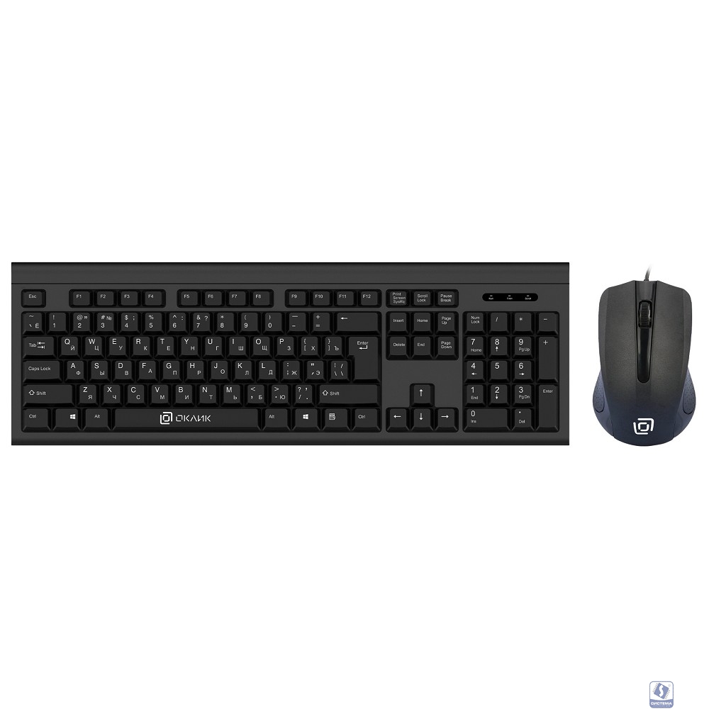 Клавиатура + мышь Oklick 600M black USB [337142]