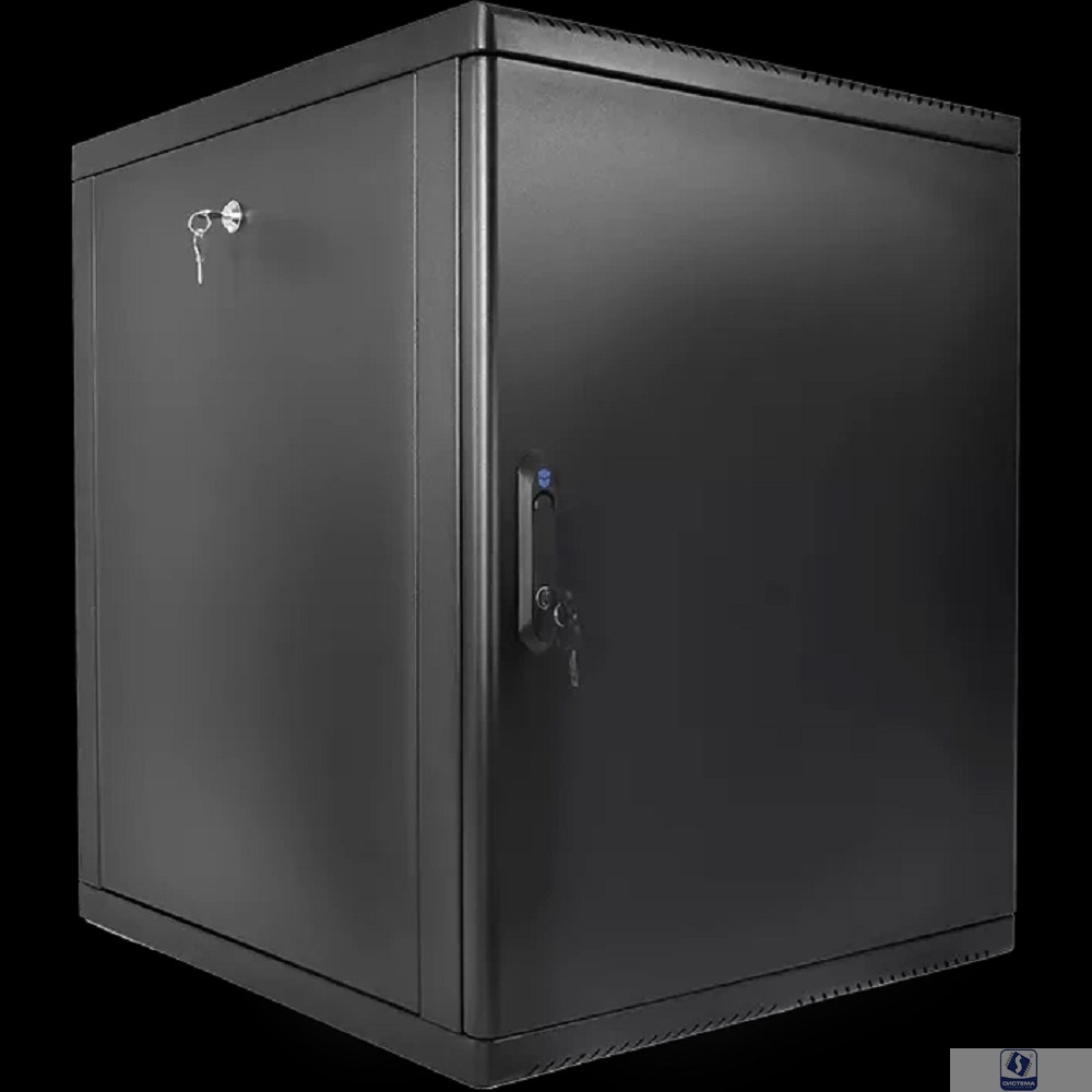 ЦМО Шкаф телекоммуникационный настенный разборный 15U (600 x 520) съемные стенки, дверь металл, цвет черный (ШРН-М-15.500.1-9005)