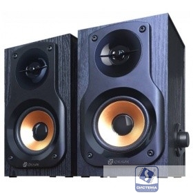 Колонки Oklick OK-162 2.0 черный/темное дерево 8Вт