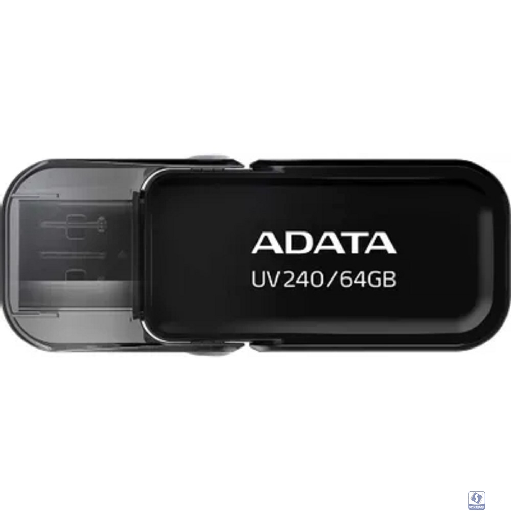 A-DATA Flash Drive 64Gb UV240, USB 2.0, Черный AUV240-64G-RBK