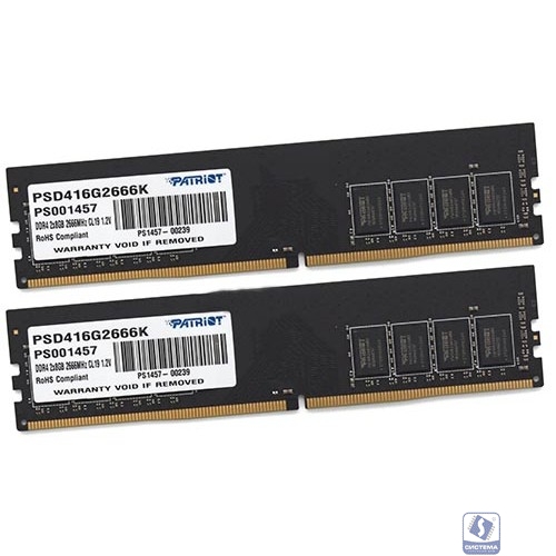 Модуль памяти 16GB PC21300 DDR4 KIT2 PSD416G2666K PATRIOT