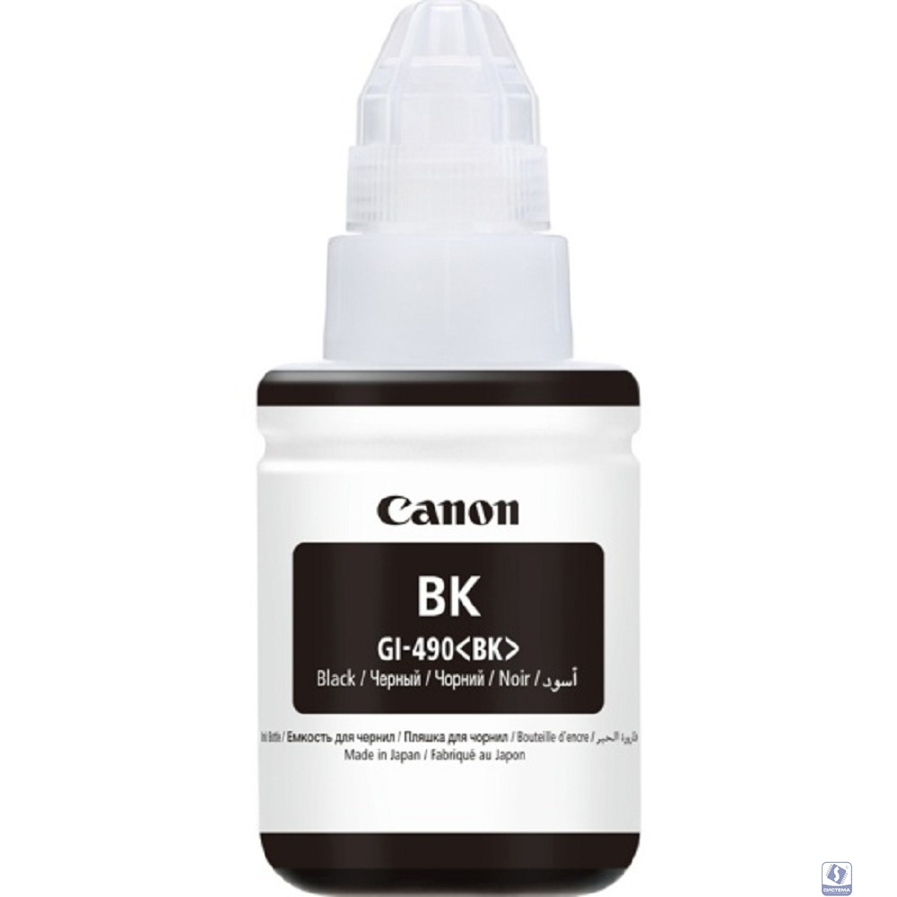 Canon 0663C001 Чернила Canon GI-490 BK (black), 135 мл 